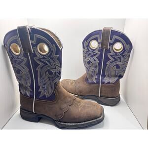 Durango Unisex Cowboy Purple Leather Boots